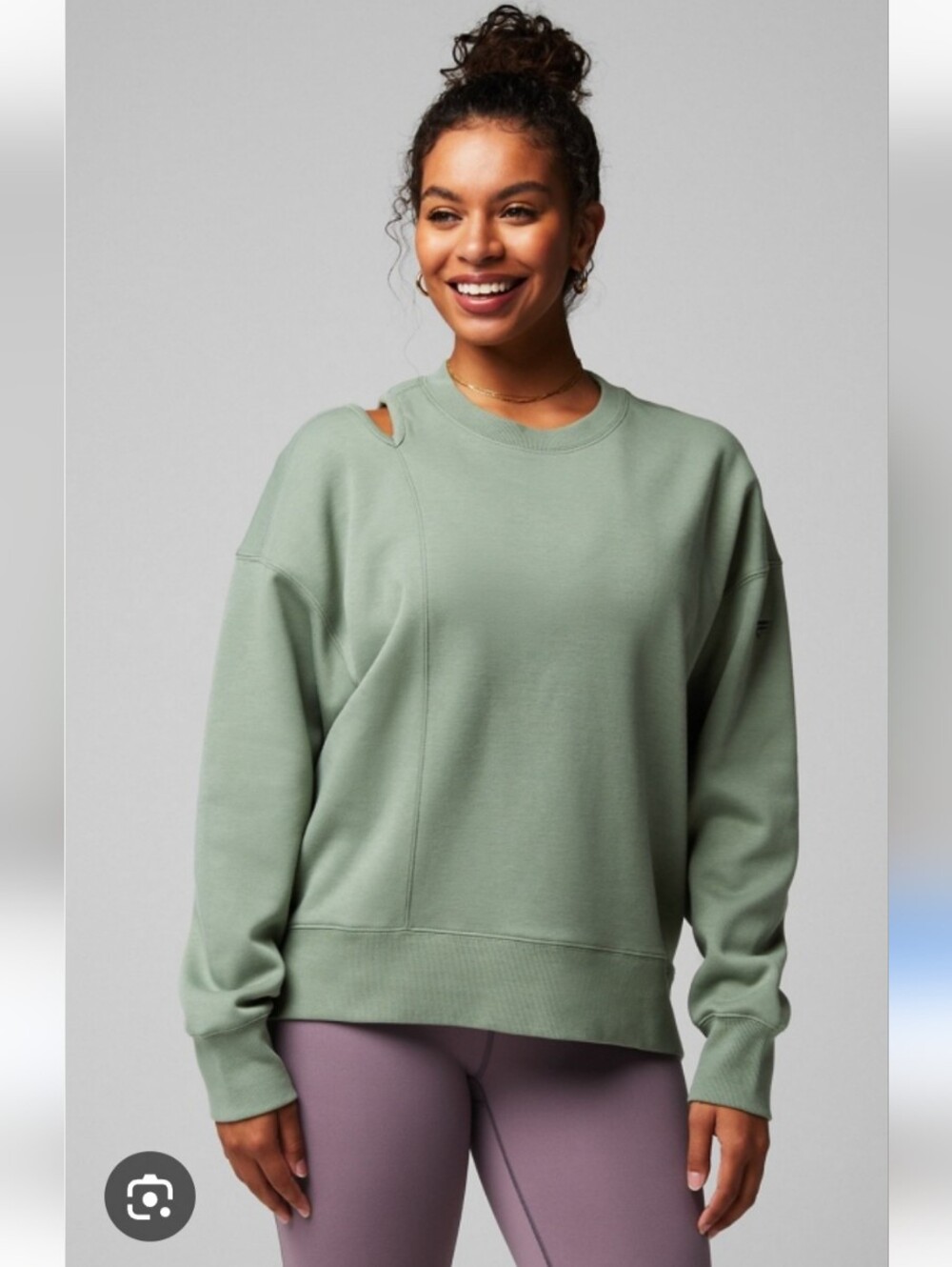 Fabletics Cozy Cropped Sweater. Sz Xxl. Like New